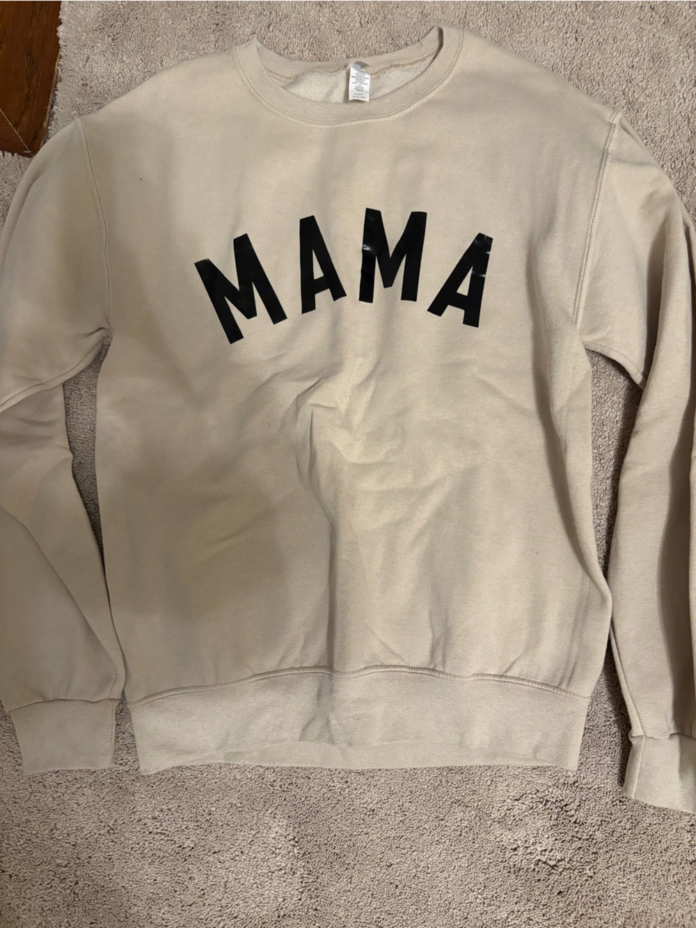 Jerzees Sweatshirt with Black MAMA Graphic